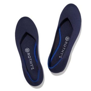 Maritime Navy Rothys flats